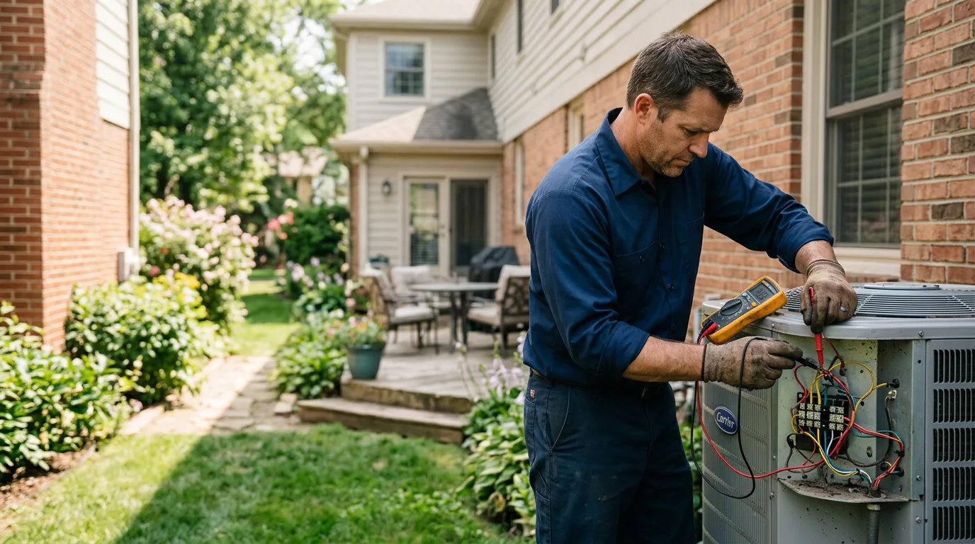 HVAC technician working near Pittsboro, NC